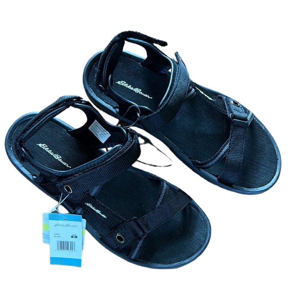 NEW Eddie Bauer Lark Black Sandals